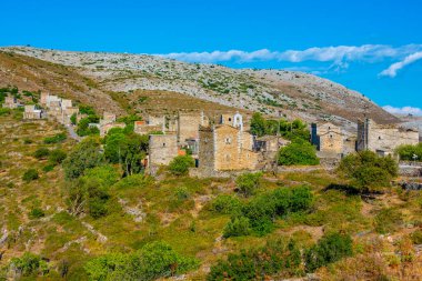 Yunanistan 'ın Mora yarımadasındaki Mountanistika köyü.