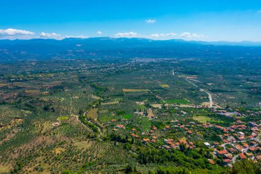 Yunanistan 'da Sparta' nın tarım manzarası.