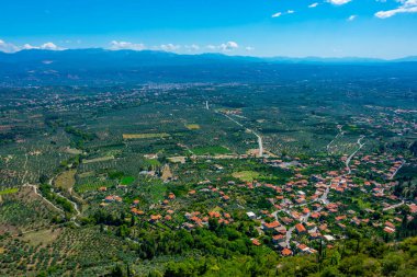 Yunanistan 'da Sparta' nın tarım manzarası.