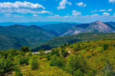 Yunanistan 'daki Moreloponese yarımadasında Langada geçidi.