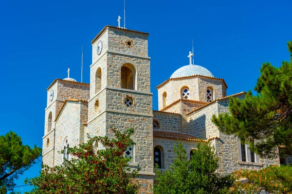 Kyrkan Agios Petros Mani Byn Kita Grekland — Stockfoto