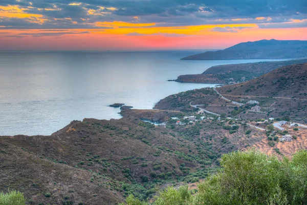 Widok Greckie Wybrzeże Pobliżu Gerolimenas — Zdjęcie stockowe