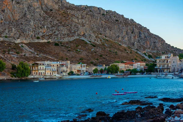 Soluppgång Över Havet Gerolimenas Grekland — Stockfoto
