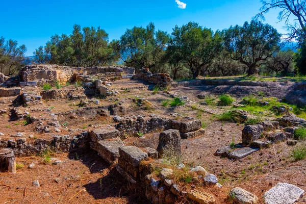 Stanowisko Archeologiczne Sparty Grecji — Zdjęcie stockowe