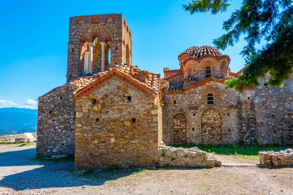Święty Kościół Agia Sophia Mystras Stanowisko Archeologiczne Grecji — Zdjęcie stockowe