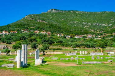 Yunanistan 'da Antik Messini Arkeolojik Alanı.