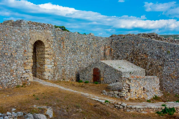 stock image View of Pylos castle in Greece.