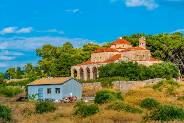 Metamorfosis Iglesia Sotiros Castillo Pilos Grecia —  Fotos de Stock