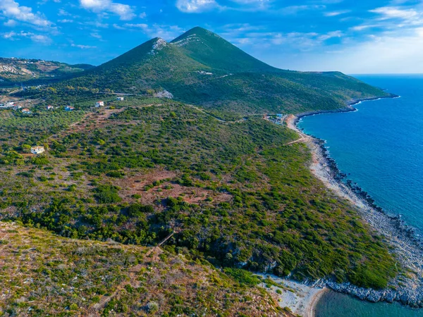 Panorama Utsikt Över Den Grekiska Kusten Nära Pilos — Stockfoto