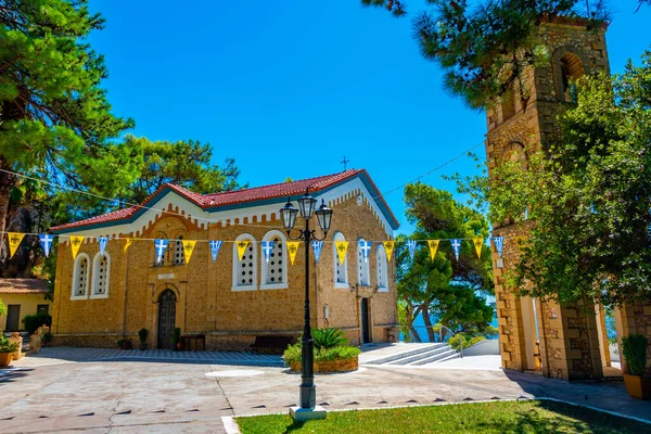 Kostel Eleistrie Řeckém Městě Koroni — Stock fotografie