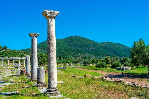 Mercatino Storico Del Sito Archeologico Dell Antico Messini Grecia — Foto Stock