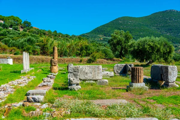 Sitio Arqueológico Messini Antiguo Grecia — Foto de Stock