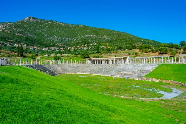 Yunanistan Daki Antik Messini Arkeolojik Alanı Antik Stadyumu — Stok fotoğraf
