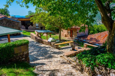 Yunan köyü Dimitsana 'daki Açık Hava Hidrokinezisi (su enerjisi) Müzesi.