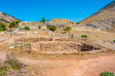 Yunanistan 'da Miken Arkeolojik Alanı.