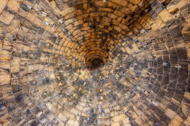 Agamemnon 'un Mezarı Yunanistan' daki Mycenae arkeolojik sahasında.