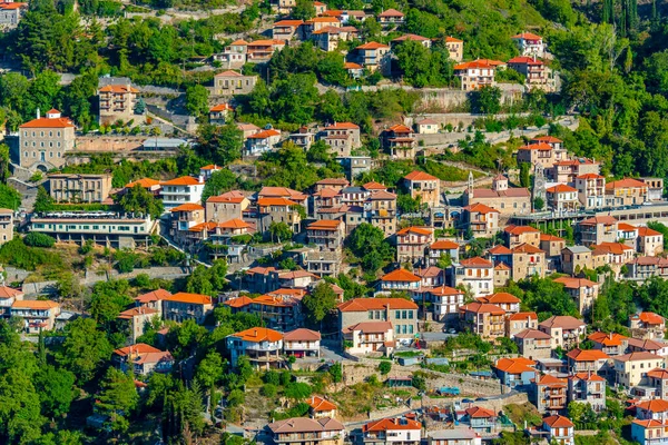 파노라마 그리스에 디미트리사 마을의 — 스톡 사진