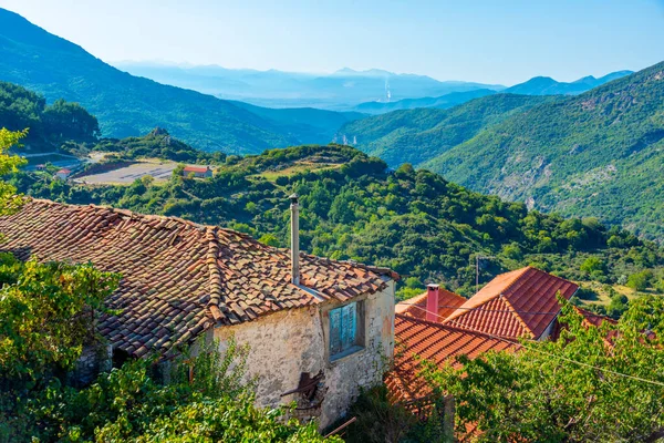 Panorama Pohled Vesnici Dimitsana Řecku — Stock fotografie