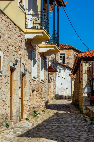 Rue Étroite Dans Village Grec Dimitsana — Photo