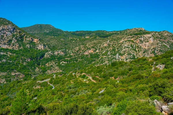 Lousios Yunanistan Daki Panorama Manzarası — Stok fotoğraf