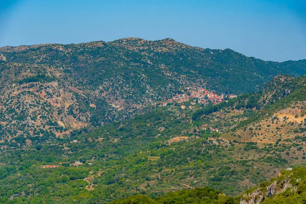 Panorama Utsikt Över Lousios Ravin Grekland — Stockfoto