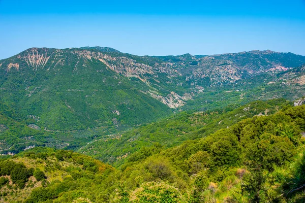 Vista Panoramica Della Gola Lousios Grecia — Foto Stock