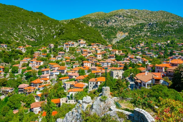 Stock image Aerial view of Stemnitsa village at Greece.