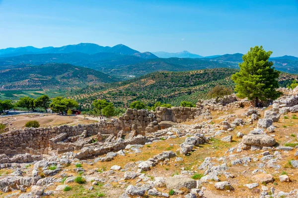 stock image Archaeological site of Mycenae in Greece.