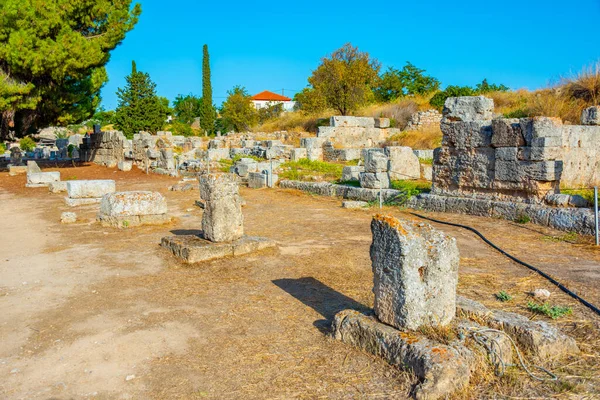 stock image View of Ancient Corinth archaeological site in Greece.