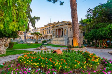 Yunanistan 'daki Korfu Asya Sanatları Müzesinin Gündoğumu.
