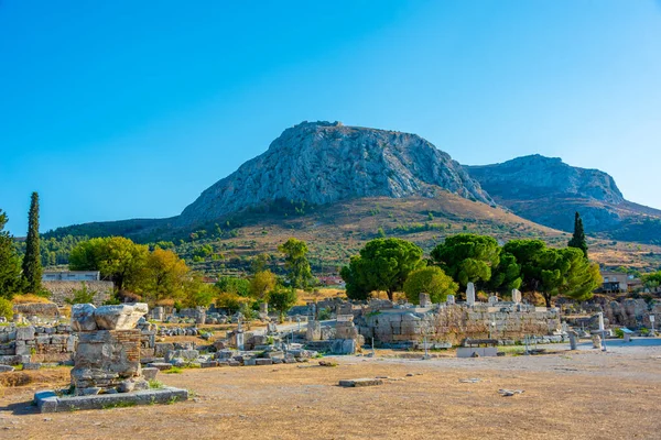 Vista Del Antiguo Sitio Arqueológico Corinto Grecia —  Fotos de Stock