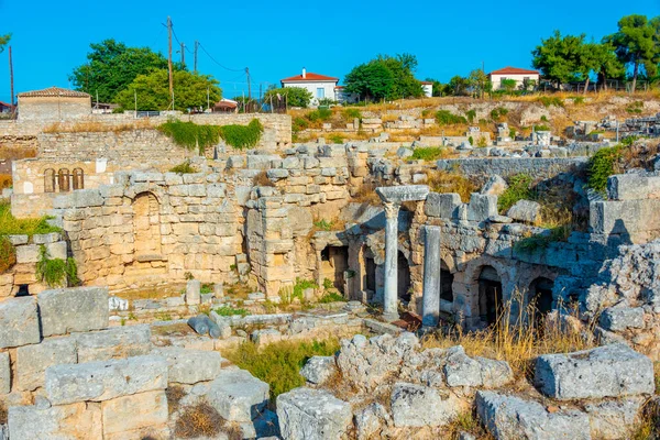 Peirene Fountain Ancient Corinth Archaeological Site Greece — Stock Photo, Image