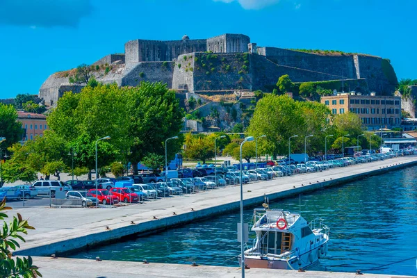 Pevnost Neo Frourio Řeckém Ostrově Korfu — Stock fotografie