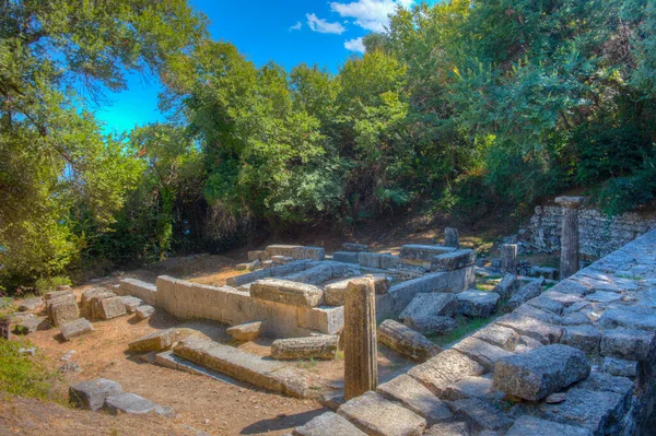 Romerska Ruiner Herrgården Mon Repos Korfu Grekland — Stockfoto