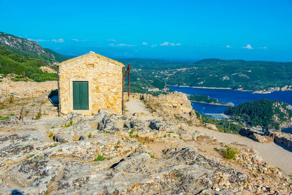 stock image Angelokastro castle at Greek island Corfu.