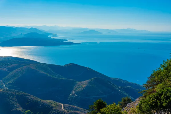 Landscape Mount Pantokrator Corfu Greece — Stock Photo, Image