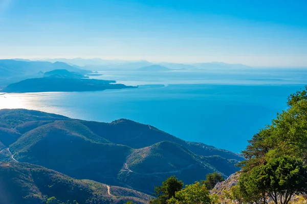 Landskap Mount Pantokrator Korfu Grekland — Stockfoto