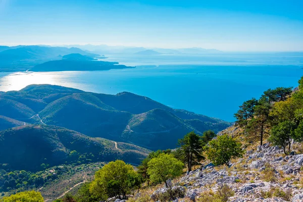 Пейзаж Горы Пантократор Корфу Греция — стоковое фото
