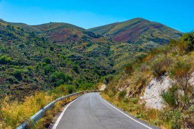 Yunan adası Korfu manzarası.
