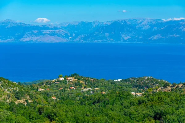 Landscape Greek Island Corfu — Stock Photo, Image