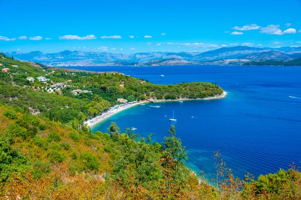 Oostkust Van Het Griekse Eiland Corfu — Stockfoto
