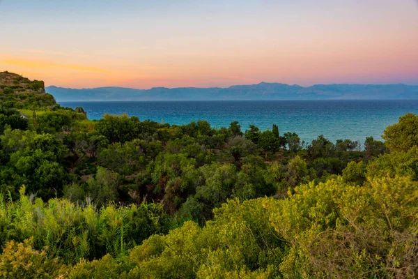 Вид Острів Корфу Греція — стокове фото