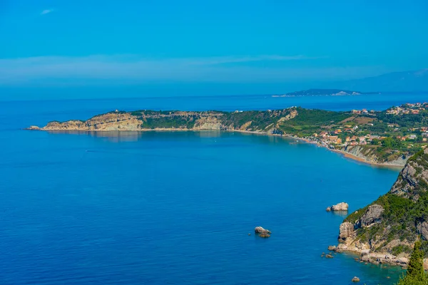 Panorama View Cape Kefali Corfu Greece Stock Photo by ©Dudlajzov 649270580