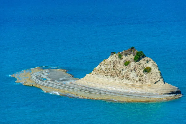 Panorama Wyspy Cape Drastis Korfu Grecja — Zdjęcie stockowe