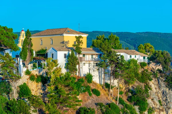 Klooster Van Paleokastritsa Het Griekse Eiland Corfu — Stockfoto
