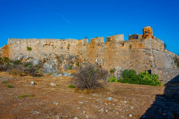 Zřícenina Pevnosti Palamidi Řeckém Městě Nafplio — Stock fotografie