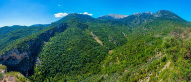 Yunanistan 'daki Moreloponese yarımadasında Langada geçidi.