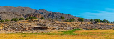 Yunanistan 'ın Girit kentindeki Minoan Zakros Sarayı.