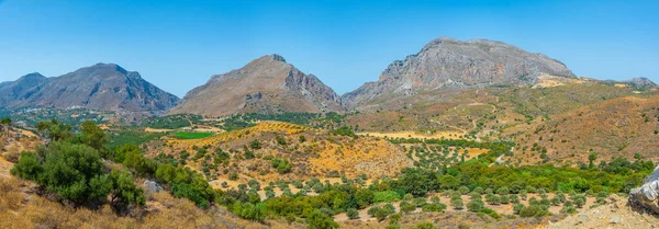 Campo Montanhoso Ilha Grega Creta — Fotografia de Stock