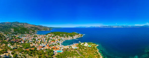 Panorama Uitzicht Haven Van Kassiopi Korfoe Griekenland — Stockfoto